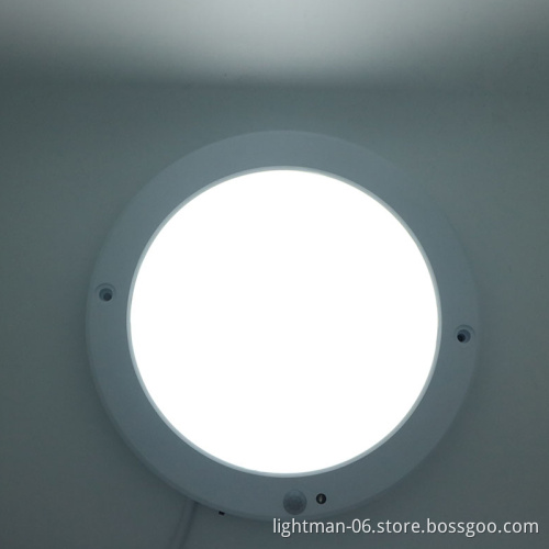18w 220mm PIR Sensor Round LED Surface Panel Light
